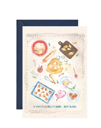 Kartka ze świątecznym stołem, Paperwords