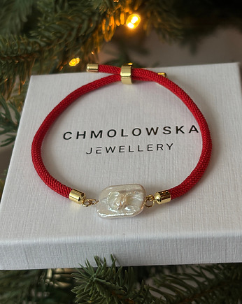 Bransoletka na sznurku z perłą, Chmolowska Jewellery