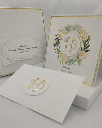 Kartka na komunię z pudełkiem i kopertą, 9B, Anna Art and Crafts