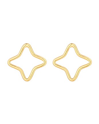 Złote kolczyki gwiazdki, OSOBY - Prezent dla koleżanki