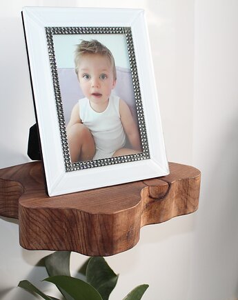 Półka ścienna z niewidocznym mocowaniem- wzór numer 7/kolor castle brown, VANLORR