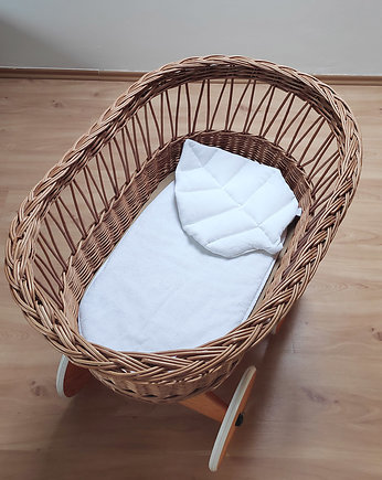 Lniana poduszka liść dla niemowlaka musztardowa, Nukko Design