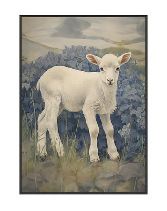 Plakat Owieczka Vintage, OSOBY - Prezent dla siostry