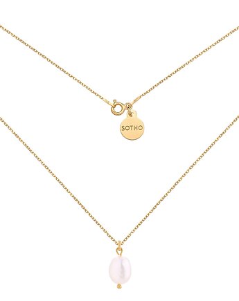 Złoty naszyjnik z naturalną perłą, SOTHO