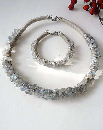 Labradoryt i len oryginalny komplet, galeria nuit