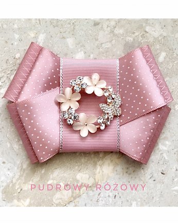 Brosza  z Kwiatami  NEW, Pudrowy Różowy