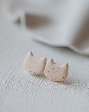Kolczyki porcelanowe KOTY, rękoczyny
