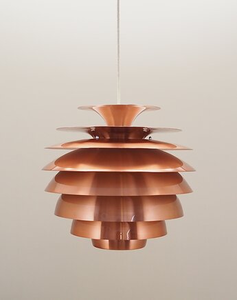 Lampa wisząca, duński design, lata 80, designer: Bent Karlby, produkcja: Lyfa, Przetwory design