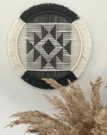 Geometryczna makrama Aztec grafit, Geometria Sznurka