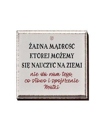Tabliczka z napisem dla mamy, LV Home