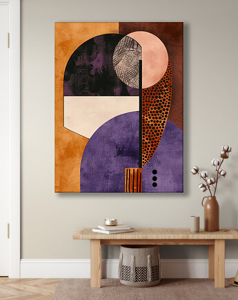 Geometria natury - Obraz na płótnie - Druk Blejtrama, Minimalizm, Loft #46, Black Sapphire Art