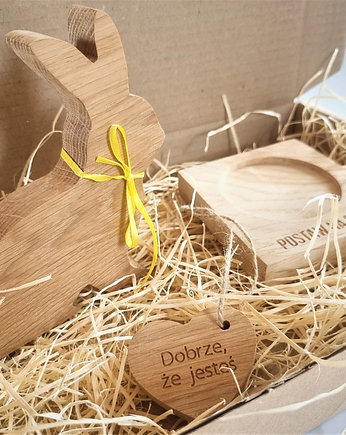 Wielkanocny box prezentowy, Zestaw 1, Drewniane dodatki