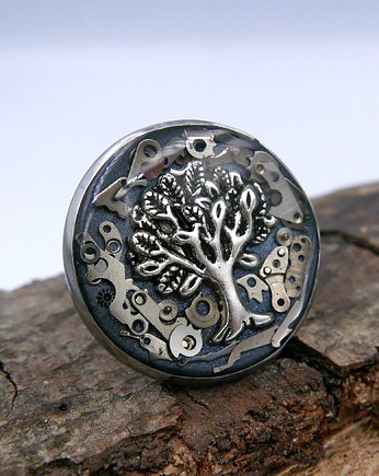 Pierścionek Silver Tree of Life 1, Zegarynki