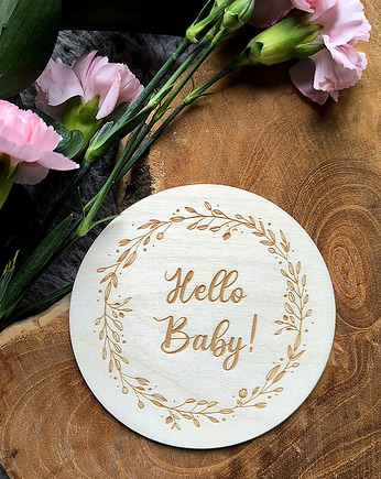 Tabliczka do zdjęć "Hello Baby", Perplat
