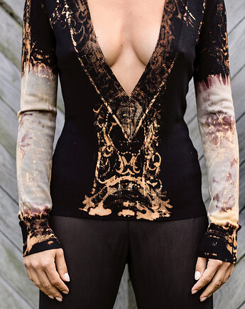 Sweter -  bluzka Triangle upcycling,  IMADEONE