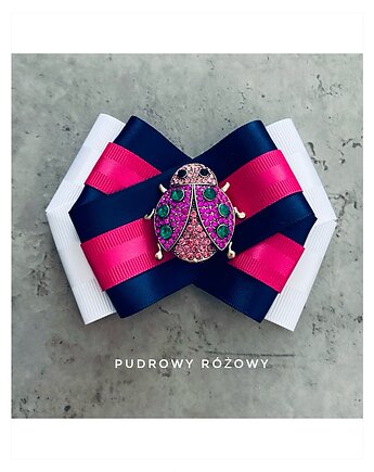 Brosza z Biedronką  NEW DESIGN, Pudrowy Różowy