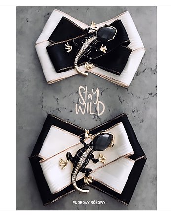 Brosza z Jaszczurką WILD COLLECTION New, Pudrowy Różowy