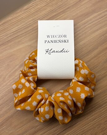 Gumka do włosów, prezent na wieczór panieński, scrunchie do włosów, HANDMADE crochet by Klaudia