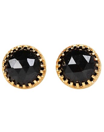 Kolczyki złote sztyfty Mignon ze spinelem, Blooming Stones