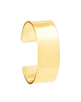 Pozłacana nausznica srebrna MOON LUSTRE SMALL, BEMOON