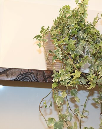 Półka ścienna z żywą krawędzią grubość 38 mm drewno z odzysku, VANLORR