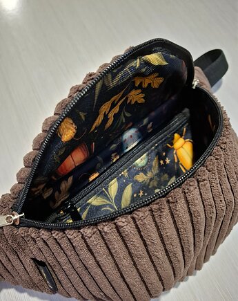 Nerka sztruksowa owady leśne, ML handmade