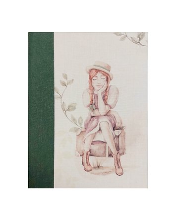 Pamiętnik, notes Ania z zielonego wzgórza 16x12 cm 230 białych stron, Pracownia Introligator Gliwice