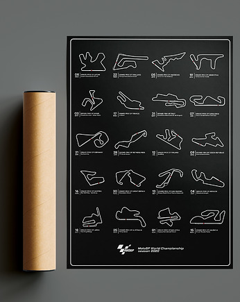Plakat Tory wyścigowe - MotoGP 2020 Season, Peszkowski Graphic