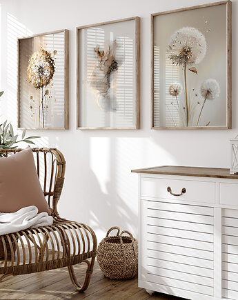 Zestaw plakatów - Dmuchawce i wir (set251), raspberryEM