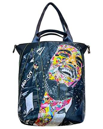 Art MIMA bag SHORT & Torn Revenue print, MIMAbags