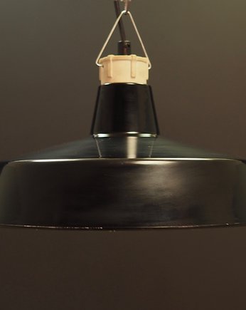 Lampa wisząca czarna, duński design, lata 60, Przetwory design