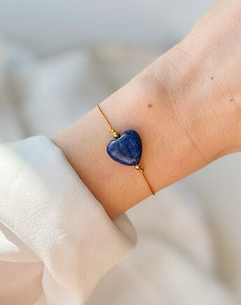 Bransoletka TALIZMAN Lapis lazuli Serce, Lajka