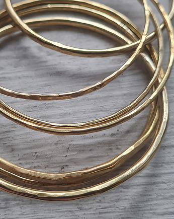 Komplet sześciu bransolet z mosiądzu, COCONUT