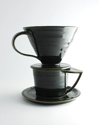 Zestaw Dripp z filiżanką, Zielony, MANOceramics