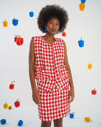 Kamizelka Chic Tweed Vest, Bucle