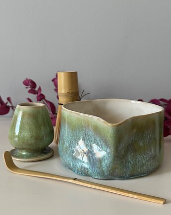 Zestaw do matcha (matchawan + stojak), bien.ceramics