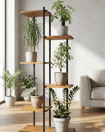 Kwietnik stojący metalowy 6 poziomów, PiorunowoSzafa