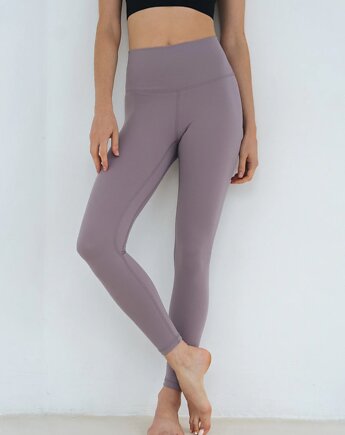 Legginsy do jogi Yoggings long - dusty mauve, Moonholi