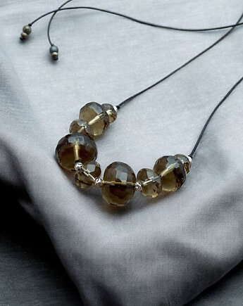 Kwarc dymny naszyjnik, galeria nuit