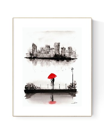 Obraz 30X40 cm malowany ręcznie, MiniMalArt