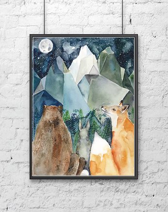 Nocne ziwerzęta 50x70cm, DWUKROOPEK
