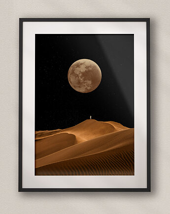 Plakat Spacer Nocą - Kolaż Fine Art, DAPIDOKA