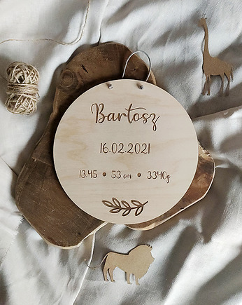 Okrągła metryczka z listeczkiem, Perplat