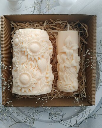 Zestaw dekoracyjnych świec sojowych, Narcissus Candle
