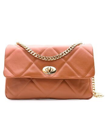 Torebka skórzana pikowana na ramię (6605), BOSCCOLO