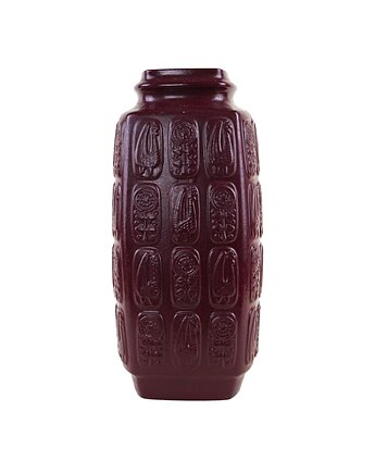 Wazon ceramiczny Bay Keramik z reliefem roślinnym, Niemcy, lata 70., Przetwory design