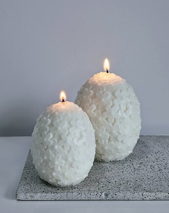 Świeca sojowa dekoracyjna Pisanka w kwiaty, Malvhome