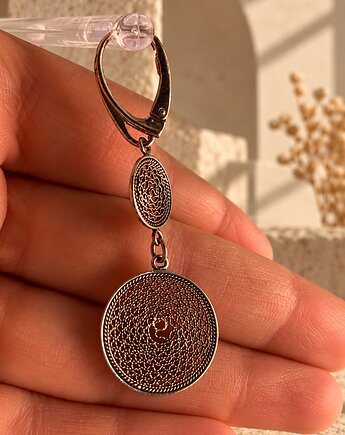 Kolczyki srebrne 925 z filigranem , Silverya Atelier