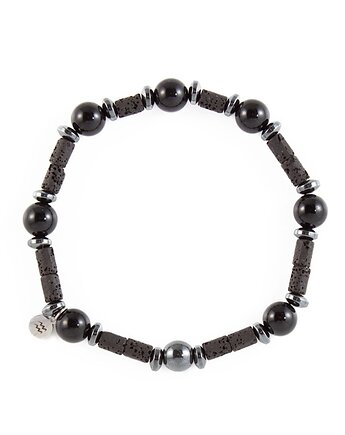 Męska bransoletka zodiakalna - Wodnik - Siła i ochrona IV, Kulka Bransoletki