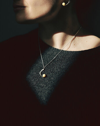 Amber as a Pearl / silver necklace with Amber, Filimoniuk